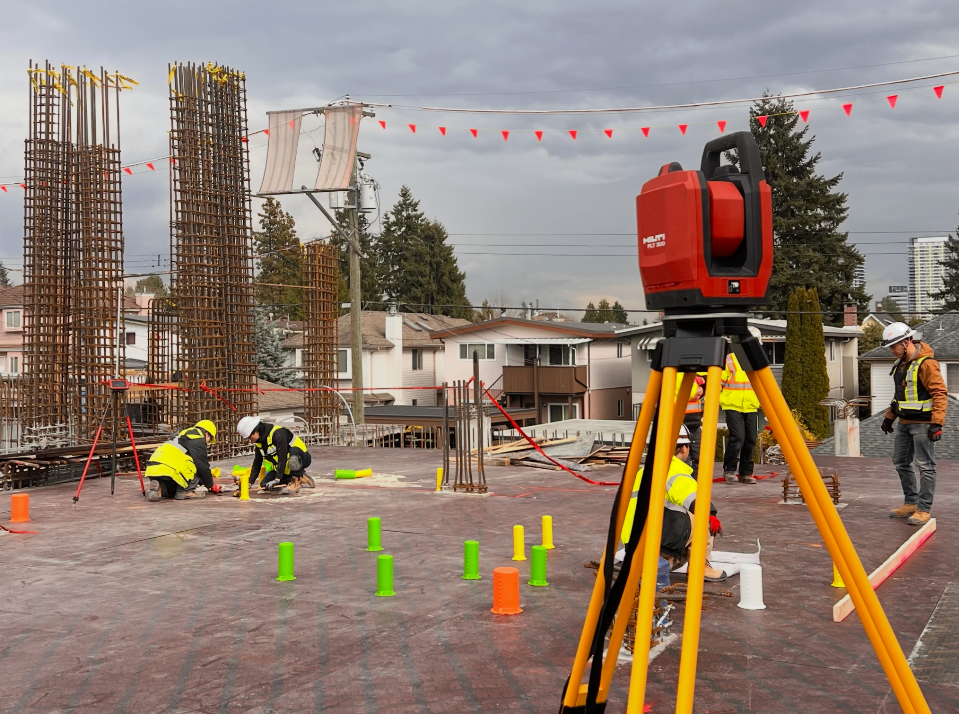 Construction surveying total station equipment